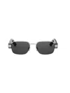 Dior Rectangle Sunglasses In Metallic
