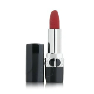 Dior Christian  Ladies Rouge  Floral Care Refillable Lip Balm 0.12 oz # 999 (matte Balm) Makeup 3 In White