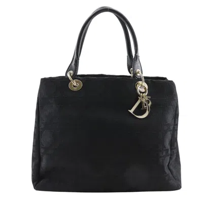 Pre-owned Dior Christian  Lady Cannage Matelassé Black Canvas Tote Bag Bag ()