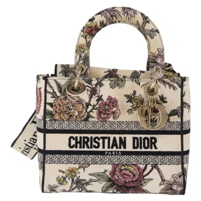 Pre-owned Dior Christian  Lady D-lite Bag Embroidered Canvas Multicolour Canvas Handbag ()