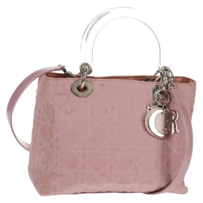 Pre-owned Dior Christian  Lady  Bag Nylon Pink Nylon Handbag ()