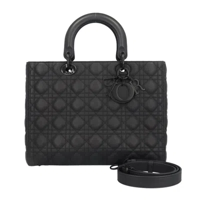 Pre-owned Dior Christian  Lady  Black Leather Shoulder Bag ()