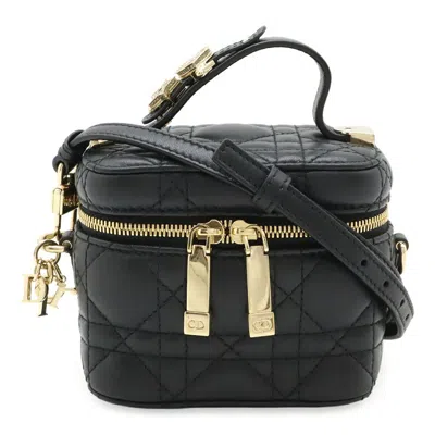 Pre-owned Dior Christian  Lady  Black Leather Shoulder Bag ()