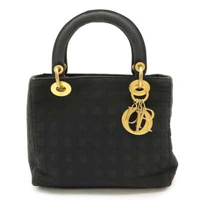 Pre-owned Dior Christian  Lady  Black Nylon Handbag Tote Bag ()