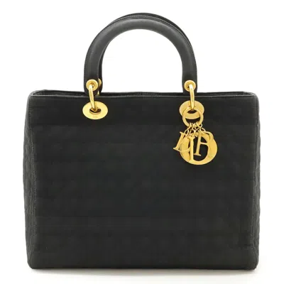 Pre-owned Dior Christian  Lady  Black Nylon Handbag Tote Bag ()