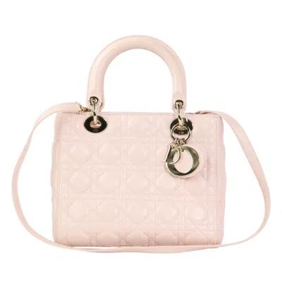 Pre-owned Dior Christian  Lady  Pink Leather Handbag Shoulder Bag ()