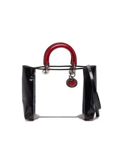 Dior Christian  Lady  Vinyl Tote Bag In Multi
