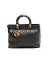 Dior Christian  Large Lady  Bag In Black