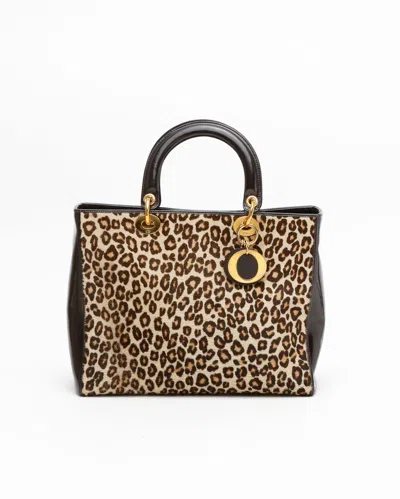 Dior Christian  Large Lady  Bag In Brown