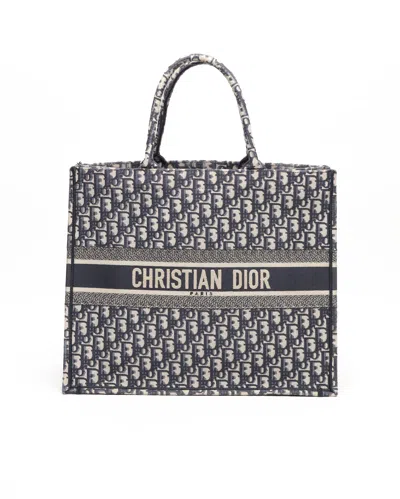 Dior Christian  Large Oblique Book Tote Bag