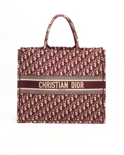 Dior Christian  Large Oblique Book Tote Bag
