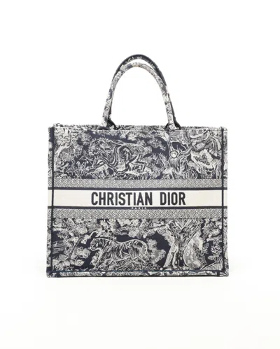Dior Christian  Large Oblique Book Tote Bag