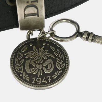 Pre-owned Dior Christian  Leather Belt Black #95