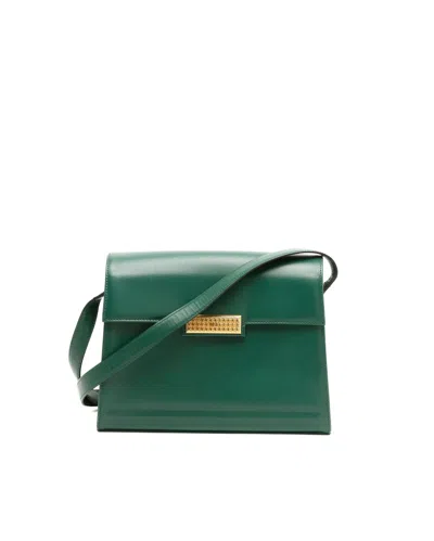 Dior Christian  Leather Shoulder Bag In Green