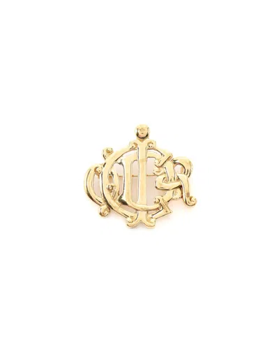Dior Christian   Logo Brooch In Gold