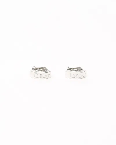 Dior Christian  Logo Clip-on Earrings