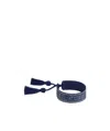 Dior Christian  Logo Embellished Bracelet In Blue