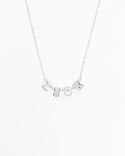 Dior Christian  Logo Rhinestone Necklace