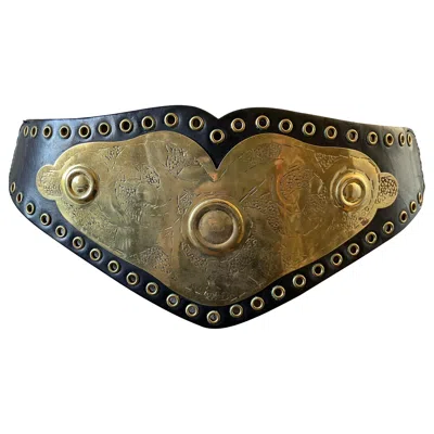 Pre-owned Dior Christian  Magnificent Belt Model « Boxing Champion » Parade Winter 2001 In Brown