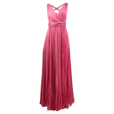 Pre-owned Dior Christian  Maria Grazia Chiuri 2023 Pink Chiffon Pleated Dress