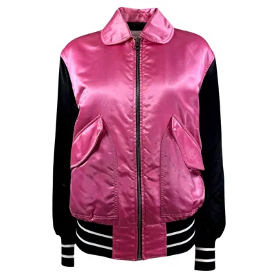 Pre-owned Dior Christian  Maria Grazia Chiuri Spring 2022 Look 39 Black Pink Bombers