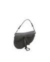 Dior Christian  Matte Saddle Bag In Black