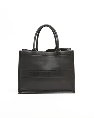 Dior Christian  Medium Book Tote Bag In Black