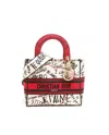 Dior Christian  Medium Lady D-lite Amour Graffiti Bag In Multi