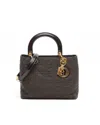 Dior Christian  Medium Lady  Bag In Brown
