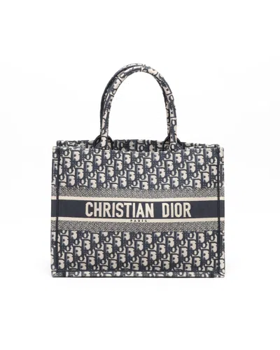 Dior Christian  Medium Oblique Book Tote Bag