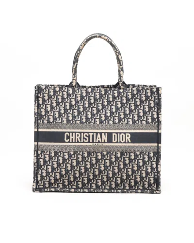 Dior Christian  Medium Oblique Book Tote Bag