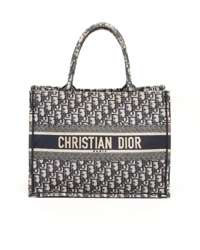 Dior Christian  Medium Oblique Book Tote Bag