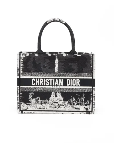 Dior Christian  Medium Paris Book Tote Bag In Multi