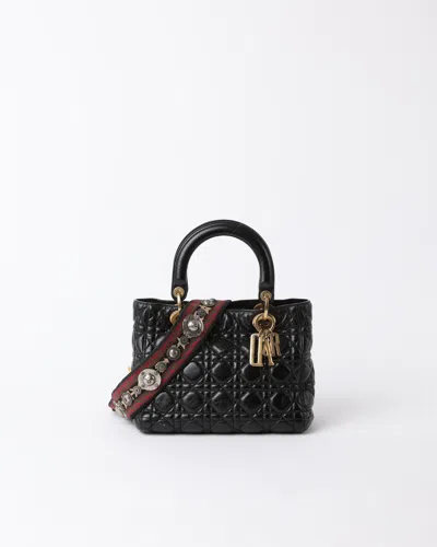Dior Christian  Medium Soft Lady  Cannage Bag