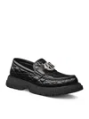 Dior Buffalo Loafer Shoes In Black