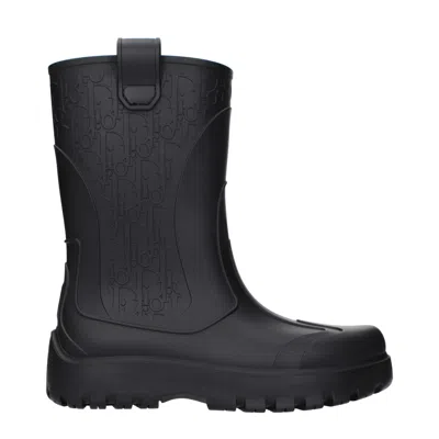 Dior Christian  Men's Rubber Boots Black