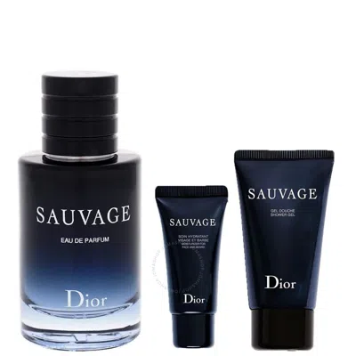 Dior Christian  Men's Sauvage Gift Set Fragrances 3348901616188 In White