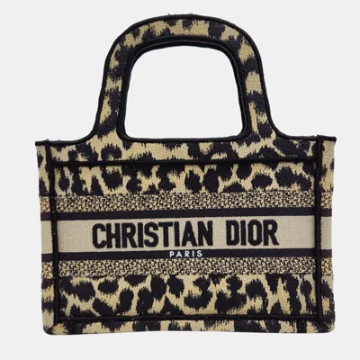 Pre-owned Dior Christian  Mini Book Tote Bag In Beige