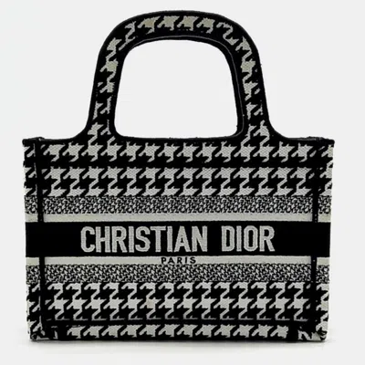 Pre-owned Dior Christian  Mini Book Tote Bag In Black