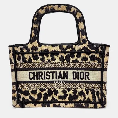 Pre-owned Dior Christian  Mini Book Tote Bag In Brown