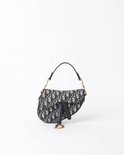 Dior Christian  Mini Oblique Saddle Bag