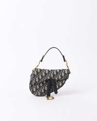 DIOR CHRISTIAN DIOR MINI OBLIQUE SADDLE BAG