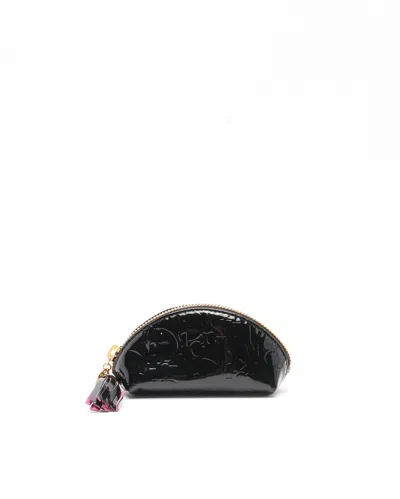 Dior Christian  Mini Patent Pouch In Red