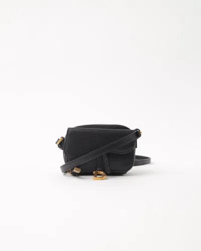 Dior Christian  Mini Saddle Strap Pouch