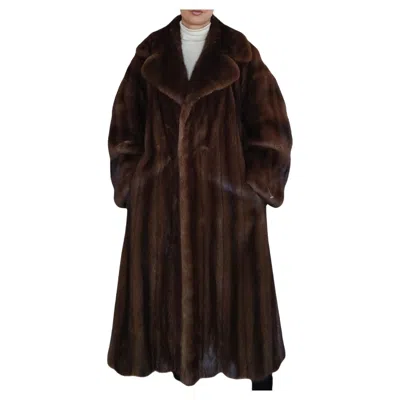 Pre-owned Dior Christian  Mink Fur Coat Size 18 ~no Duties In Black