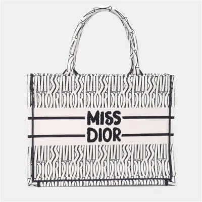 Pre-owned Dior Christian  Miss  Allover Book Tote Medium Handbag In Pink