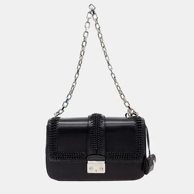 Pre-owned Dior Christian  Miss  Chain Shoulder Bag M0210 In Black