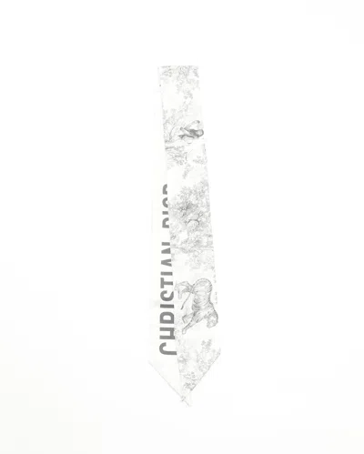 Dior Christian  Mitzah Silk Twilly In Multi