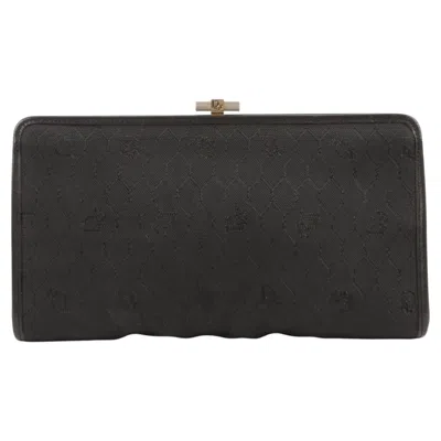 Pre-owned Dior Christian  Monogram Clasp Clutch Bag In Black