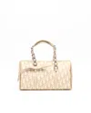Dior Christian  Monogram Romantique Trotter Bag In Sand